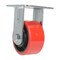 Vestil Polyurethane Rigid Caster 4 In. Diameter x 2 In. Width 792 Lb. Capacity Red/Black CST-VE-4X2PU-R - alternate 2